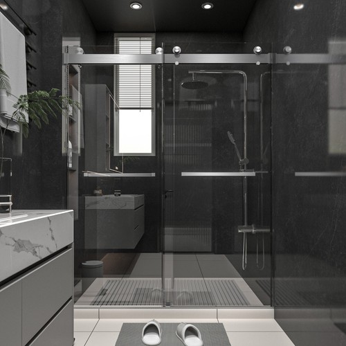 X76 sliding frameless - 60"x76",